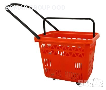 Пластмасова кошница за пазаруване на колела 54 л, снимка 1