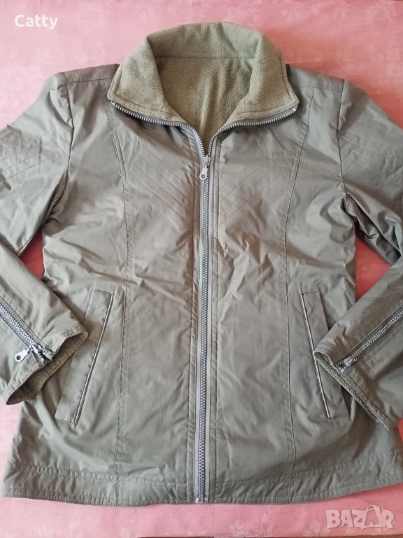 Дамско зелено яке, снимка 1