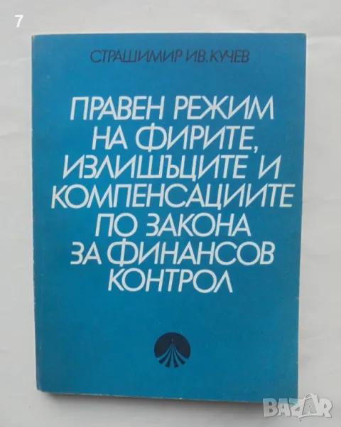 Книга Правен режим на фирмите, излишъците... Страшимир Кучев 1975 г., снимка 1