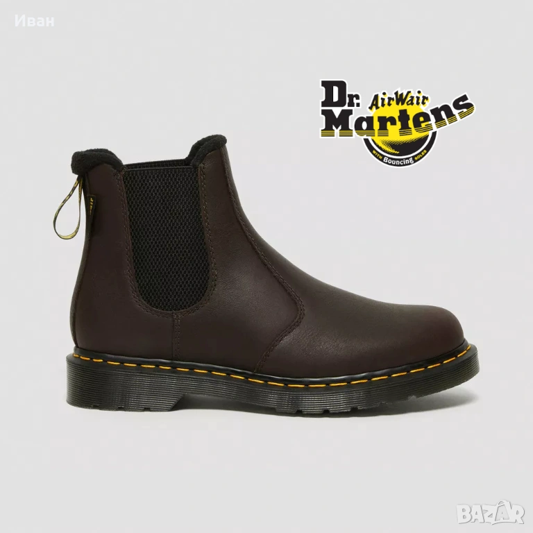 Нови боти Dr. Martens AirWair естествена кожа, снимка 1