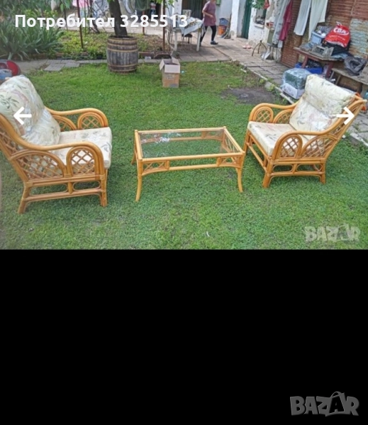 Комплект маса и фотьойли, снимка 1