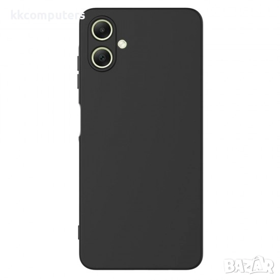 Силиконов кейс bSmart Silicone Soft Cover, За Samsung Galaxy A07, Черен и Протектор, снимка 1