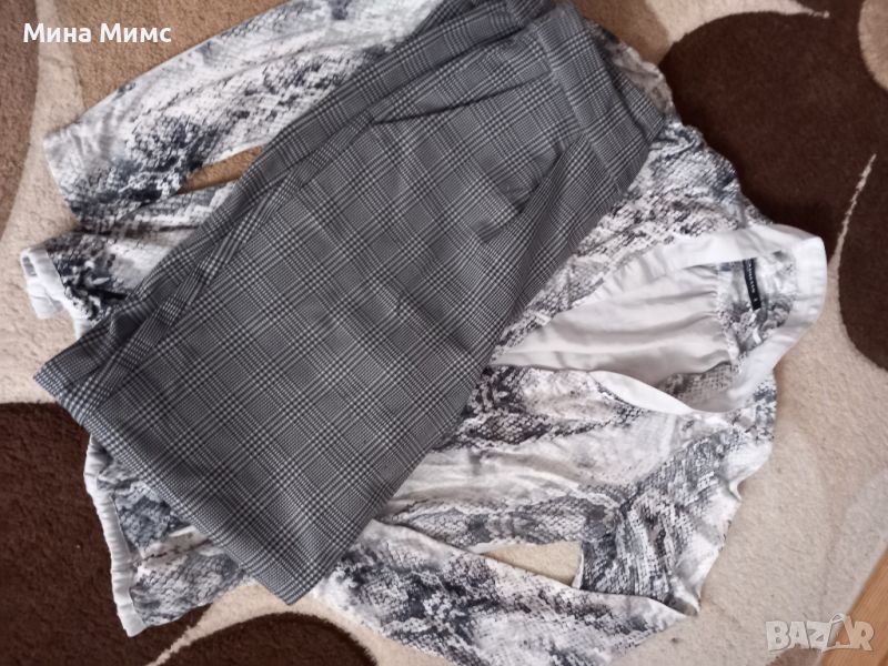 Панталон каре и змийска блузка, снимка 1