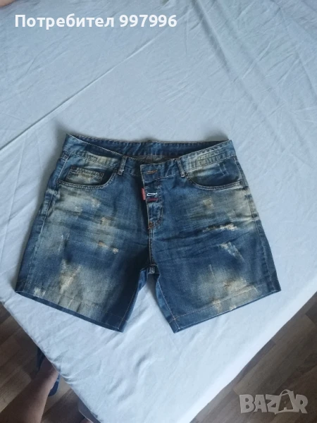 къси дънки- DSQUARED- унисекс XL размер, снимка 1