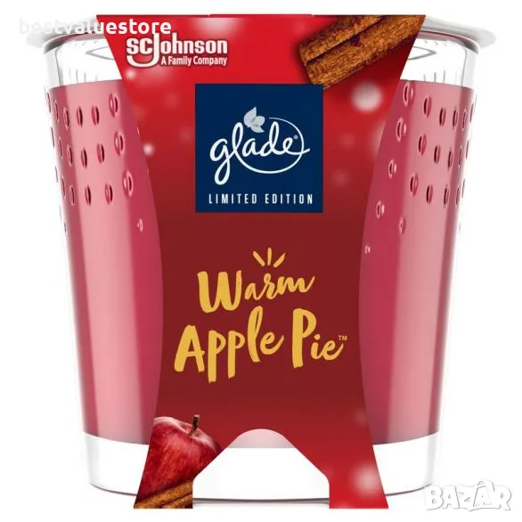 Glade Warm Apple Pie Aроматна Свещ 129 Гр., снимка 1