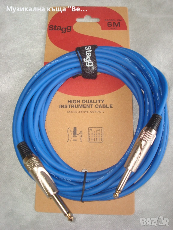 Инструментален кабел жак-жак 6м., снимка 1