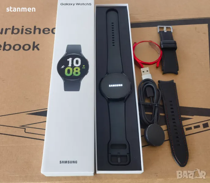 Продавам Samsung Galaxy Watch5 SM-R910 44mm като НОВ , снимка 1