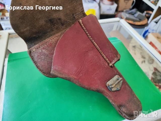 Стар кожен кобур за пистолет, снимка 3 - Антикварни и старинни предмети - 50779147