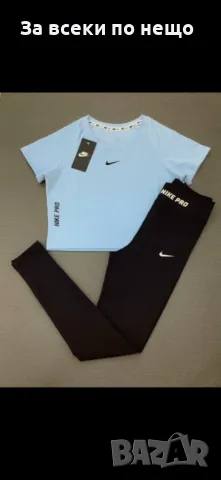 Nike Дамски Спортен Комплект Тениска И Клин🔝Дамски Спортен Екип Найк - Различни Цветове Код LFS334, снимка 6 - Спортни екипи - 49612702
