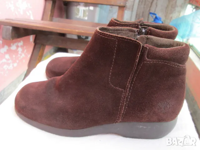 TIMBERLAND дамски боти от естествена кожа велур размер 7W (EU-38).