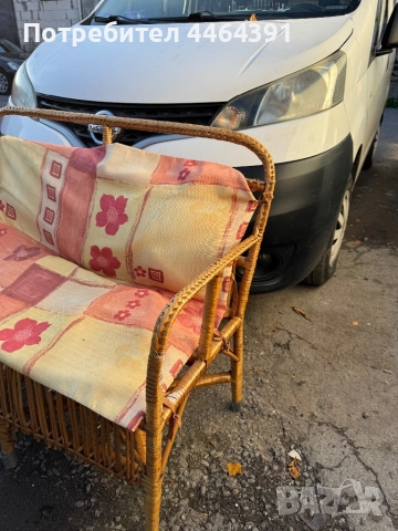 Двоен ратанов стол , снимка 4 - Градински мебели, декорация  - 52430561