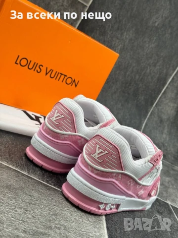 Louis Vuitton Дамски Маратонки👟Дамски Спортни Обувки Цвят Бяло И Розово Код E642, снимка 6 - Маратонки - 51002470