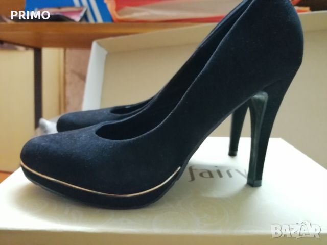 Дамски обувки JENNY FAIRY, черни, висок ток, снимка 3 - Дамски обувки на ток - 45525188