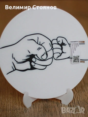 Персонализирни подаръци за бебе, кръщане , снимка 3 - Настолни лампи - 53803367