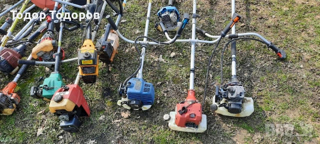 Тример за трева 17 броя бензинови, снимка 2 - Градинска техника - 53692875