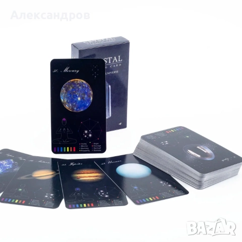 Различни таро карти, комплекти, подходящи за подарък, йога, медитация, кристали, снимка 15 - Карти за игра - 52320595