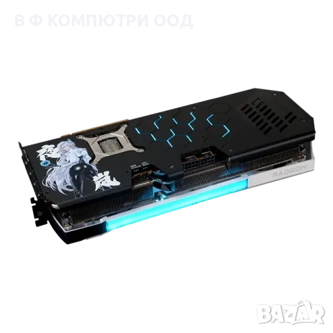 Видео карта PowerColor Radeon RX 9070 XT HELLHOUND OC REVA EDITION 16GB GDDR6, снимка 6 - Видеокарти - 53935333