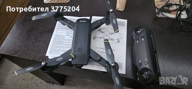 Дрон Xmart – S6, 720p, Черен