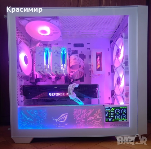 Геймърски PC Ryzen 7500F, GeForce RTX3080, 32gbddr5,1tb nvme,2tb hdd