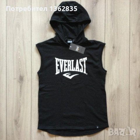 НОВ оригинален суичър / тениска без ръкави EVERLAST размер L от САЩ, снимка 3 - Спортни дрехи, екипи - 52454766