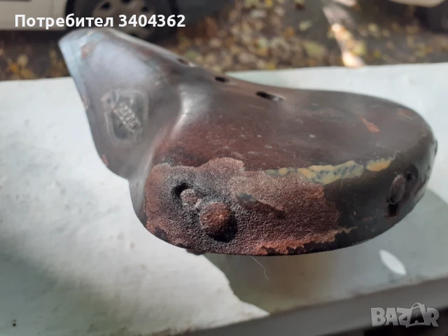 Стара маркова кожена седалка за велосипед Lepper, снимка 5 - Антикварни и старинни предмети - 50999732