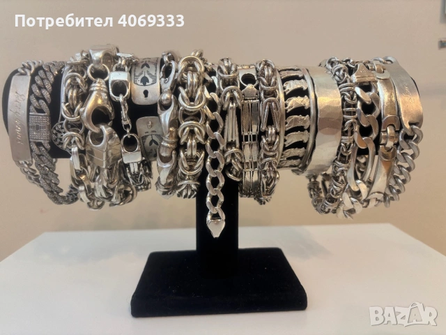 Сребърни гривни проба 925, снимка 2 - Гривни - 54172974