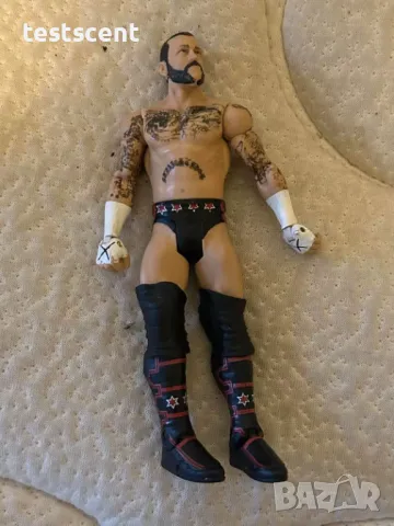 Екшън фигура WWE CM Punk Си Ем Пънк Basic Black & red Mattel играчка ECW, снимка 5 - Колекции - 48362055