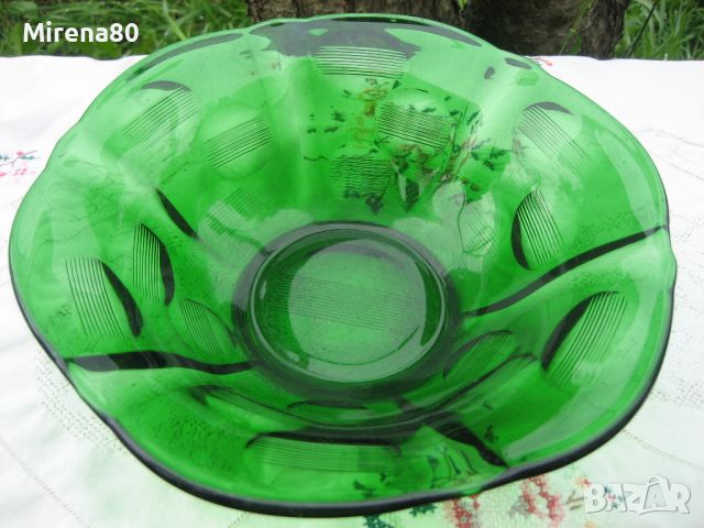 Зелено ретро стъкло, снимка 3 - Други - 45540494