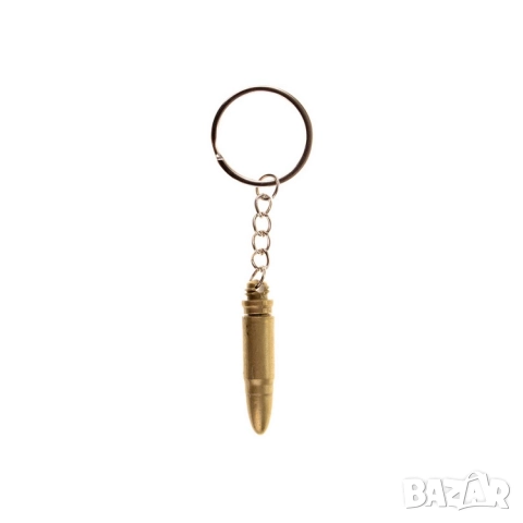 Ключодържател патрон със скрит мини нож – метален, златист, снимка 2 - Други - 52200474