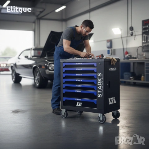 Професионална количка с инструменти 258 части – пълен набор за автосервизи и майстори, снимка 2 - Други инструменти - 53339223