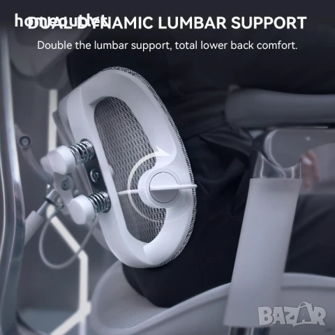 ПРОМОЦИЯ Ергономичен офис стол с футуристичен дизайн SIHOO S300-M102, снимка 4 - Столове - 50699898