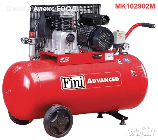 Мобилни компресори Fini 115–400 л/мин, 220–400 V, резервоар 50–90 л