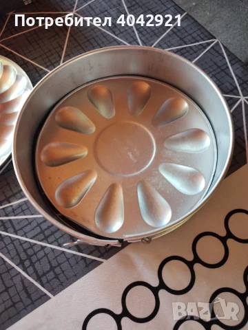 Алуминиева форма за кекс с две дъна, снимка 2 - Форми - 50764792