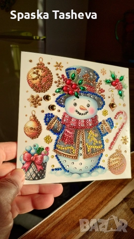 Диамантени коледни картички , снимка 3 - Други - 52764329
