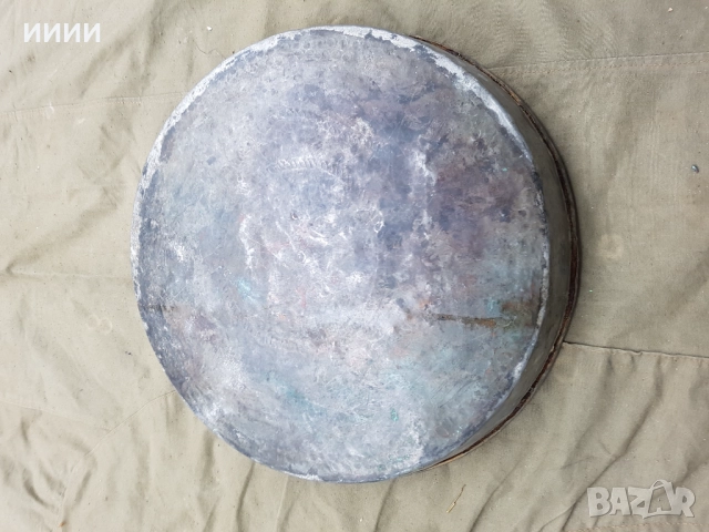 Бакърена тава, снимка 2 - Антикварни и старинни предмети - 52308743