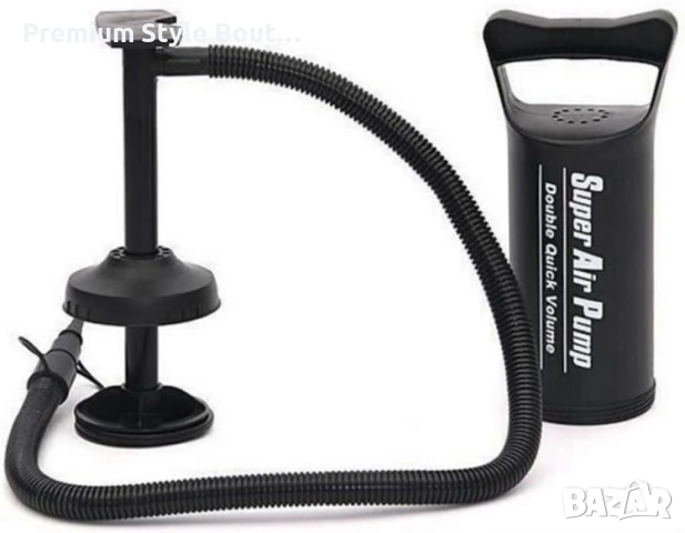 Ръчна въздушна пластмасова помпа за надуване на надуваеми легла,басейни,лодки,играчки, снимка 7 - Други инструменти - 54062763