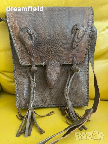 Чанта естествена кожа варан, снимка 1 - Чанти - 46041844