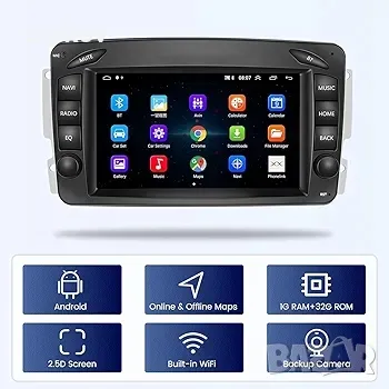 Hikity Car Radio Android 13 за Mercedes Benz W168 W203 W209 C209 Viano Vito W639 Vaneo W170, снимка 6 - Аксесоари и консумативи - 48981258