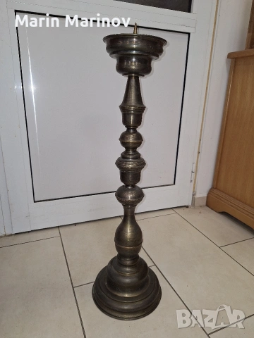 Метален свещеник , снимка 2 - Декорация за дома - 53426391