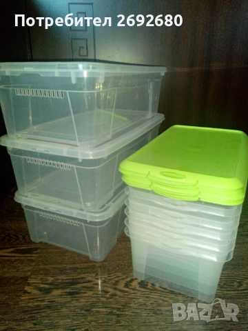 Нови големи прозрачни кутии за съхранение 48L и комплекти от 3бр. или от 6бр., снимка 4 - Други стоки за дома - 50753354