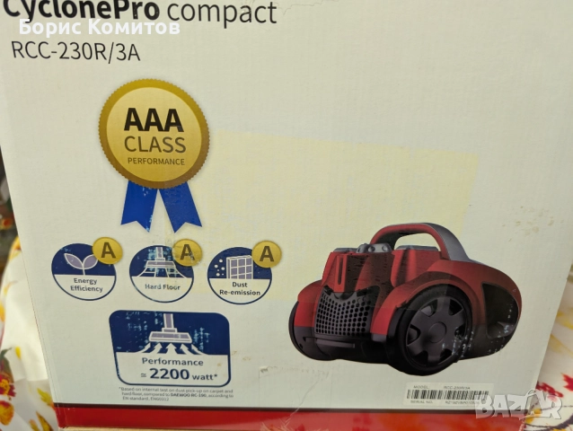 Прахосмукачка без торба Daewoo RCC-230R/3А, снимка 2 - Прахосмукачки - 52914817