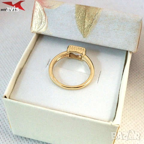 Пръстен с 14К златно покритие 224844, снимка 2 - Пръстени - 53147382