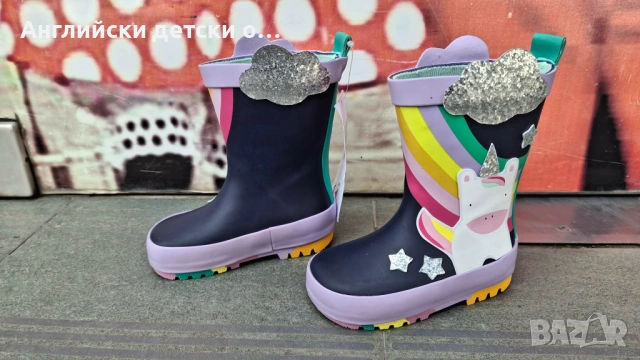 Английски детски гумени ботуши, снимка 4 - Бебешки боти и ботуши - 54277726