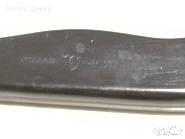 Нож немски от соца ГДР ростфрай нов 316х195мм острие, снимка 7 - Ножове - 45374962