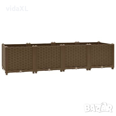 vidaXL Повдигната леха, 160x40x38 см, полипропилен（SKU:316518, снимка 1 - Други - 45008162