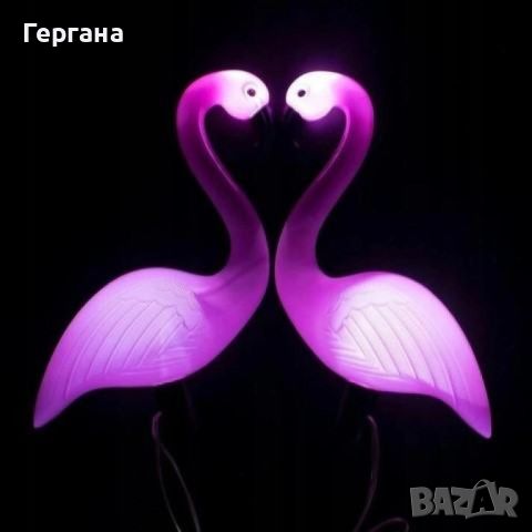 Декоративна соларна лампа във формата на фламинго, снимка 5 - Соларни лампи - 46367745