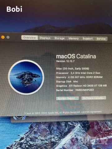iMac (20-inch, Early 2008) SSD 500GB, снимка 4 - За дома - 45436620