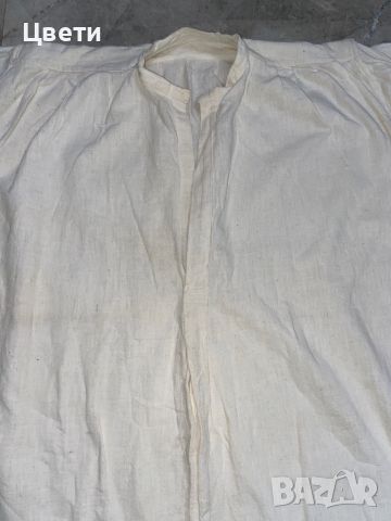 Кенарена, мъжка риза от Плевенския край, снимка 4 - Антикварни и старинни предмети - 45202159