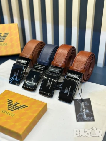 колани от естествена кожа в кутия emporio armani diesel gucci dsquared2 , снимка 15 - Колани - 50676358