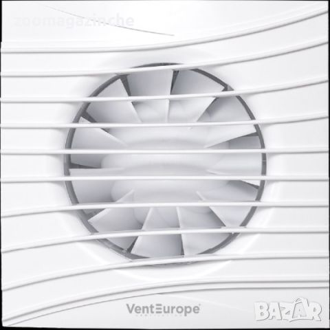 Аксиален вентилатор с клапа и таймер Vent Europe FANCY 5 BD T ф125 /10W,180м3/, снимка 1 - Други - 46422372